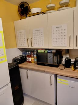 Shared kitchen – appliances and workspace