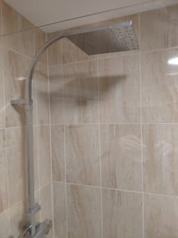 Upstairs bathroom – shower area